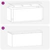 vidaXL Gartenbank Wetterfeststahl 100 x 40 x 43 cm