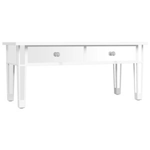 vidaXL Spiegel-Couchtisch 106x45x45 cm Holzwerkstoff und Glas