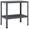 vidaXL Pflanztisch 80 x 50 x 80 cm Pulverbeschichteter Stahl Anthrazit