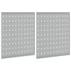 vidaXL Werkzeugwandpaneel 2 pcs Grau 100 x 1 x 60 cm