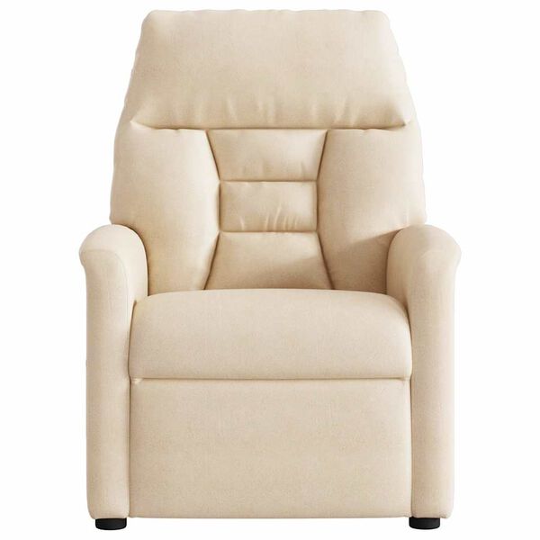 vidaXL Massagesessel Beige Mikrofasergewebe