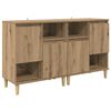 vidaXL Sideboards 2 pcs Artisan-Eiche 60 x 35 x 70 cm Holzwerkstoff