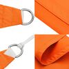 vidaXL Sonnensegel Oxford-Gewebe Rechteckig 2x2,5 m Orange