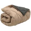 vidaXL Winterbettdecke Anthrazit und Taupe 220 x 140 cm Mikrofaser