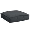 vidaXL Kissen 2 pcs Schwarz 40 x 40 x 8 cm Oxford-Stoff