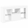 vidaXL Eck-LED-TV-Schrank Weiß 100 x 40 x 50 cm Holzwerkstoff