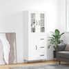vidaXL Highboard Wei&szlig; 69,5x34x180 cm Holzwerkstoff