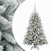 vidaXL K&uuml;nstlicher Weihnachtsbaum mit Kugel 120 cm 150 LEDs