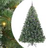 vidaXL K&uuml;nstlicher Weihnachtsbaum mit 300 LEDs Gr&uuml;n 240 cm PE und PVC