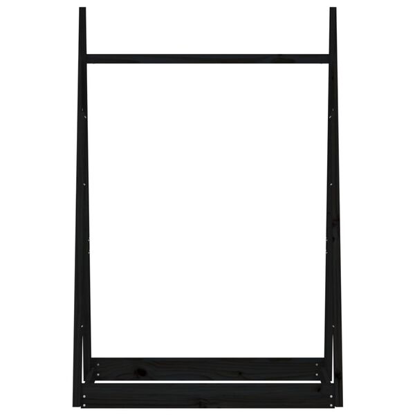 vidaXL Kleiderst&auml;nder Schwarz 100x45x150 cm Massivholz Kiefer