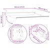 vidaXL Elektrisches Markisenrahmen Wei&szlig; 3,5 x 2 m Aluminium