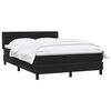 vidaXL Boxspringbett mit Matratze Schwarz 160x220 cm Samt