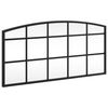 vidaXL Wandspiegel Schwarz 60x30 cm Gew&ouml;lbt Eisen