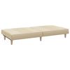 vidaXL Schlafsofa Creme Stoff