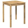 vidaXL Gartentisch Wei&szlig; 60 x 60,5 x 75 cm Massivholz Akazie
