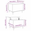 vidaXL Couchtisch Artisan-Eiche 60 x 44,5 x 45 cm Holzwerkstoff