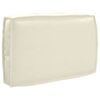 vidaXL Kissen Creme 60 x 40 x 12 cm Oxford-Stoff