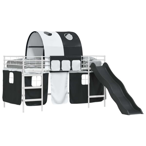 vidaXL Wei&szlig; und Schwarz 100 x 201 cm