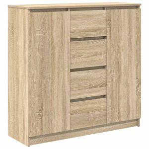 vidaXL Sideboard mit Schubladen Sonoma-Eiche 100,5x35x98,5 cm