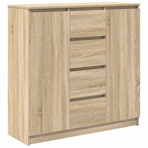 vidaXL Sideboard mit Schubladen Sonoma-Eiche 100,5x35x98,5 cm