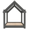 vidaXL Hundebett Grau 81x60x70 cm Massivholz Kiefer