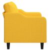 vidaXL 2-Sitzer-Sofa Hellgelb 120 cm Stoff