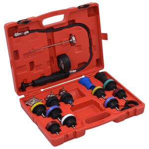 vidaXL Druckpr&uuml;fger&auml;t f&uuml;r K&uuml;hlsysteme & K&uuml;hlerdeckel 18-tlg.