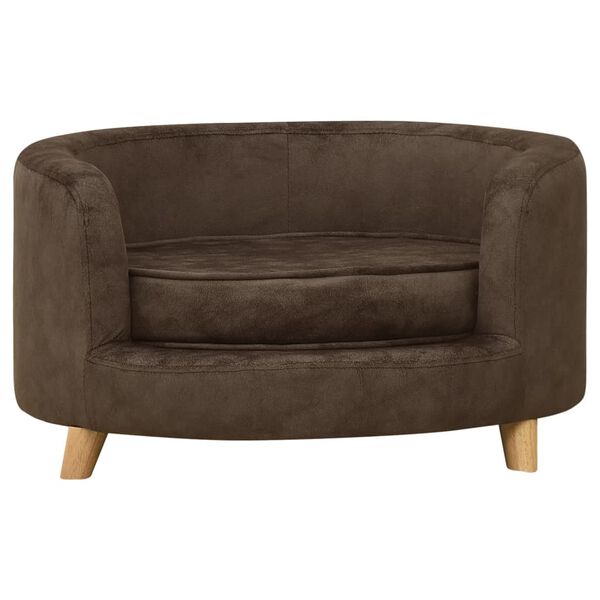 vidaXL Hundesofa Braun 69x69x36 cm Pl&uuml;sch