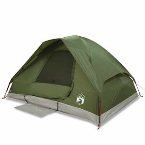 vidaXL Kuppel-Campingzelt 4 Personen Olivgr&uuml;n Wasserdicht