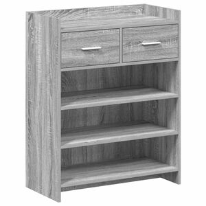 vidaXL Schuhschrank 73,5 x 36 x 92 cm Holzwerkstoff Sonoma-Grau