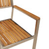 vidaXL Outdoortisch-Set 5 pcs Braun Massivholz Teak