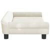 vidaXL Hundebett Creme 100x50x21 cm Samt