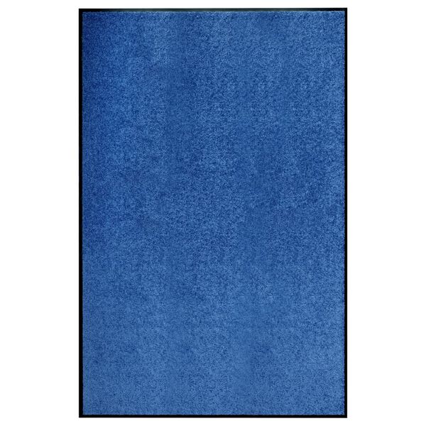 vidaXL Fußmatte Waschbar Blau 120x180 cm