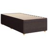 vidaXL Boxspringbett mit Matratze Dunkelbraun 90x200 cm Stoff