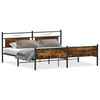 vidaXL Metallbett ohne Matratze R&auml;uchereiche 193x201 cm