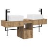 vidaXL Badezimmerm&ouml;bel-Set 3 Stk. Artisan-Eiche Holzwerkstoff
