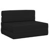 vidaXL Klappsofa Bett Schwarz 100 x 80 x 60 cm Stoff