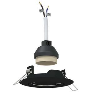 vidaXL Spotlight 6 pcs Schwarz 9 x 9 x 2,5 cm Metall