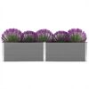 vidaXL Garten-Hochbeet 250 x 100 x 54 cm WPC Grau