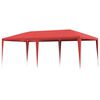 vidaXL Partyzelt Rot 600 x 300 x 255 cm PE und Stahl