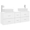 vidaXL Badezimmerschrank-Set 3 stk. Wei&szlig; 53 x 34,5 x 63 cm