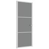 vidaXL Innent&uuml;r 83x201,5 cm Wei&szlig; ESG-Glas und Aluminium