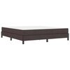 vidaXL Boxspringbett mit Matratze Dunkelbraun 180 x 200 cm Stoff