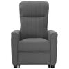 vidaXL Aufstehsessel Dunkelgrau Stoff