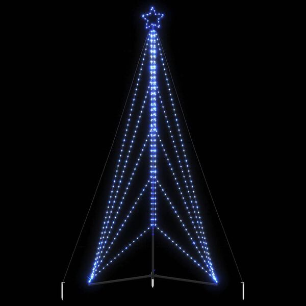 vidaXL LED Weihnachtsbaum 615 LEDs Blau 404,5 cm