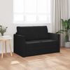 vidaXL Schlafsofa 110cm Schwarz Samt