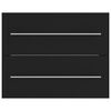 vidaXL Waschbeckenunterschrank Schwarz 60x38,5x48 cm Holzwerkstoff