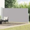 vidaXL Seitenmarkise Ausziehbar 180x500 cm Grau