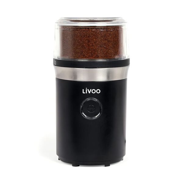 Livoo Kaffeem&uuml;hle Edelstahl 210 W Schwarz
