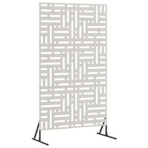 vidaXL Sichtschutz 100 x 50 x 180 cm Edelstahl Silber